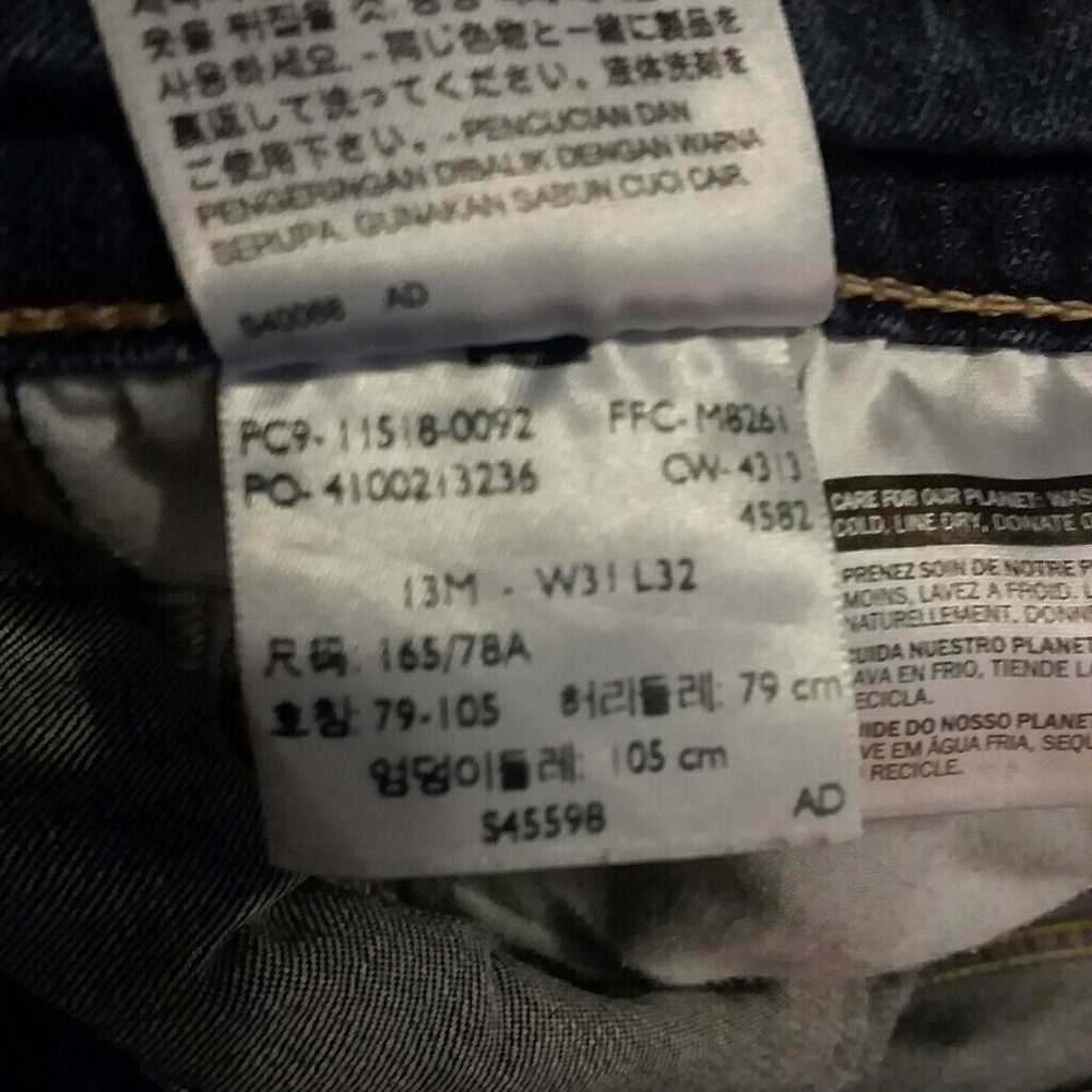 Levis 518 Superlow denim flare jeans sz 13 - Picture 8 of 8